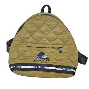 Pajar Canada Womens Olive Green Quilted Backpack Outdoor Travel Bag Minimalist